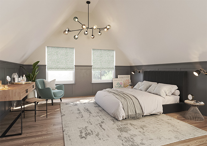 Aviary Velvet, Eucalyptus - Twist&Fit Roman Blind - Image 6